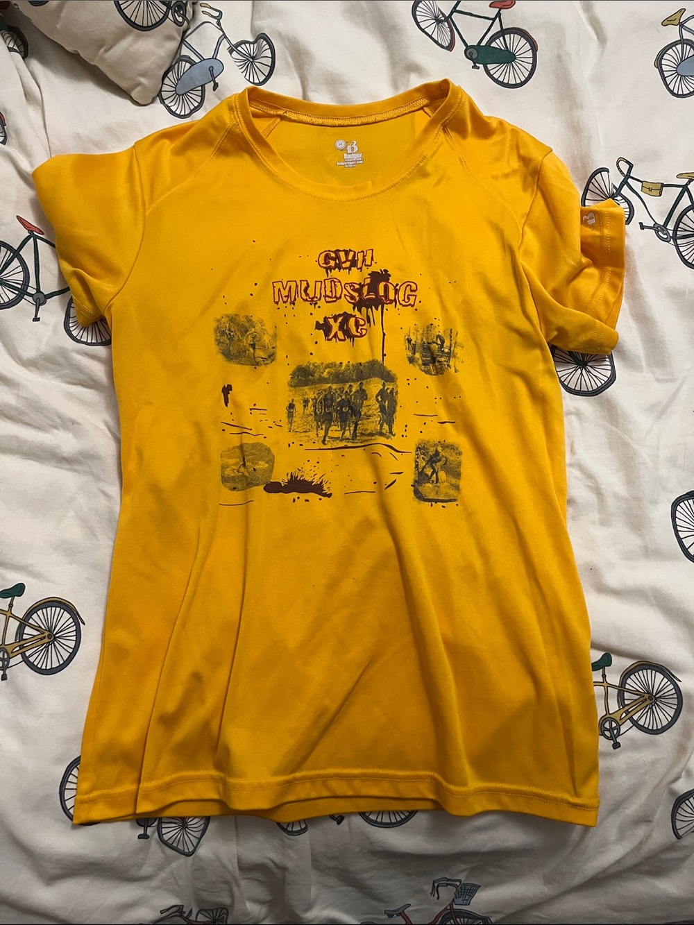 7/$20 GVH MUDSLOG XC DRY FIT Graphic Yellow Short-Sleeve Active Tee